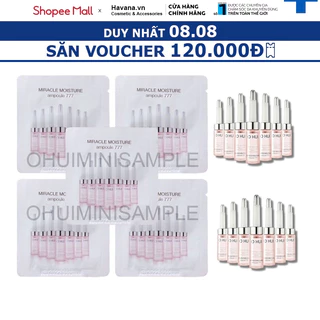 Gói sample tinh chất 777 Ohui phục hồi tái tạo và căng bóng da - Miracle Moisture Ampoule Ohui 777