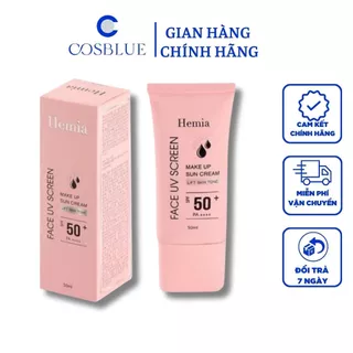 Kem chống nắng Hemia nâng tone trắng da kiềm dầu SPF50+++nhập khẩu chính hãng Hàn Quốc 50ml