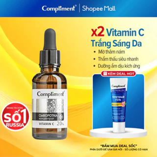 Serum Compliment Vitamin C Cấp Ẩm Và Phục Hồi Da, Dưỡng Da Trắng Sáng, Mờ Thâm 27ml