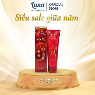 Sữa Rửa Mặt Hàn Quốc Hồng Sâm My Gold Hàn Quốc 130ml Tẩy Sạch Bã Nhờn Cấp Ẩm Trắng Hồng Tự Nhiên