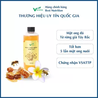 Mật ong đá nguyên chất Best Nutrition hỗ trợ tiêu hóa, dạ dày, tăng cường sức khỏe ( Chai 500ml & 1000ml )