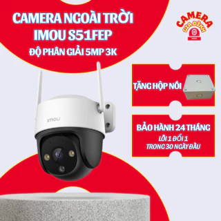 Camera quay quét 360° S51FEP ngoài trời, Camera có độ phân giải 5.0MP, Hỗ trợ đàm thoại 2 chiều