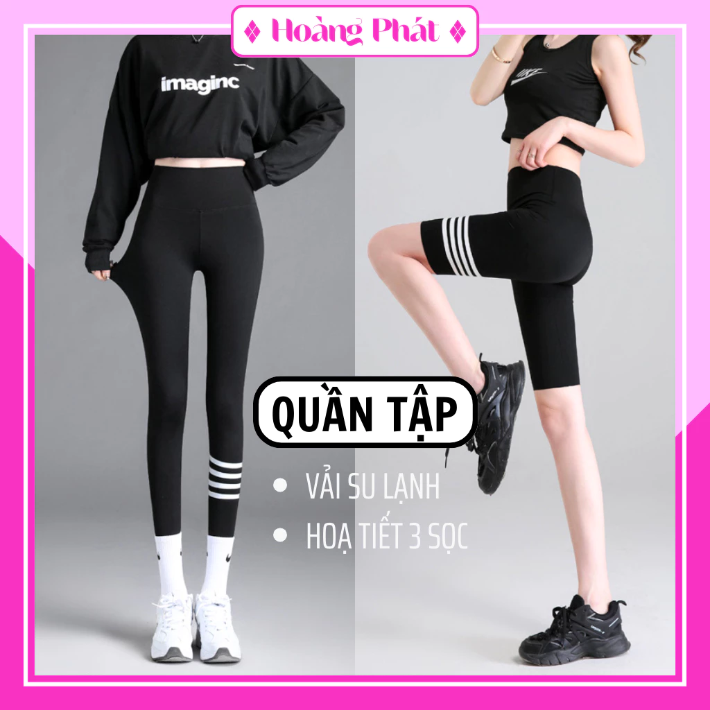 Quần Đùi Tập Gym Yoga Legging Nữ Cạp Cao Quần Lửng Đùi Ngố Tập Gym Yoga Aerobic Co Dãn 4 Chiều Vải Su Mát Cho Mùa Hè