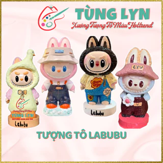 Tượng Tô Màu, Tượng Thạch Cao Labubu 22cm [CHƯA KÈM MÀU] | Xưởng Tượng Tô Màu Tùng Lyn