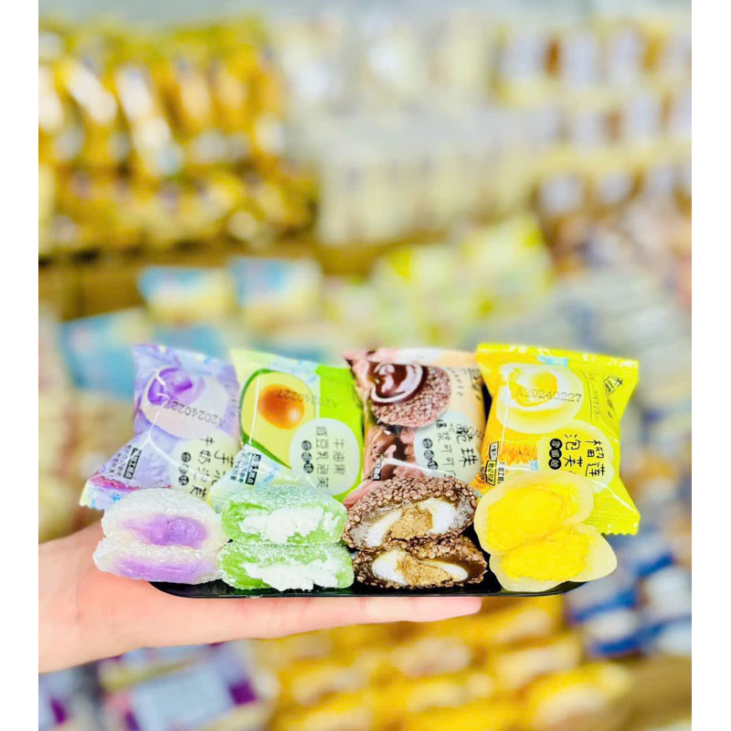 Bánh MoChi Kem Lạnh socola/sầu riêng/khoai môn/bơ sữa 500g