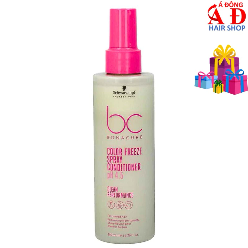 Xịt dưỡng giữ màu tóc nhuộm BC Bonacure Schwarzkopf hồng 200ml