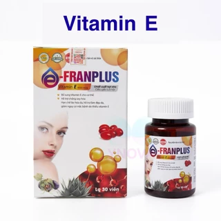 Vitamin E đỏ E-FRANPLUS 4000mgC Bổ sung Vitamin E, hỗ trợ chống oxy hóa, hạn chế lão hóa, đẹp da - vinmask