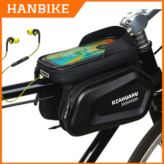 Túi xe đạp RZAHUAHU 2 ngăn cao cấp chống nước tuyệt đối kèm màn cảm ứng điện thoại lỗ cắm tai nghe tiện lợi chính hãng