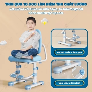 Ghế học sinh chống gù HTDkids ZX01 điều chỉnh tăng giảm chiều cao ( 46 - 58CM ), có gác chân tiện lợi, đệm ngồi êm ái