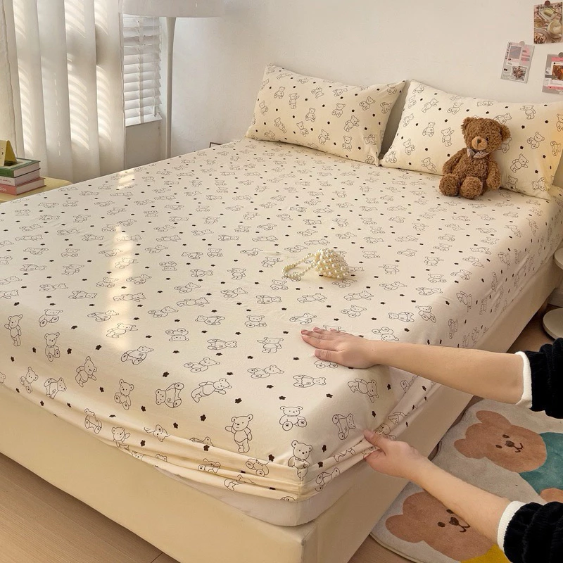 Bộ ga gối Cotton Ice Organic thoáng mát , mỏng nhẹ thấm hút mồ hôi, an toàn cho em bé - 5sbedding