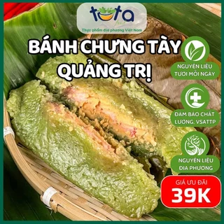 Bánh chưng tày gù Quảng Trị thơm ngon bánh tươi set 6 bánh 1,6-1,8kg Tuta Food ship hoả tốc HCM