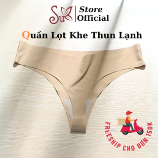 Quần Lọt Khe Đúc Su Không Đường May Cạp Thấp, quần lót nữ không viền chất thun lạnh co giãn  AN009