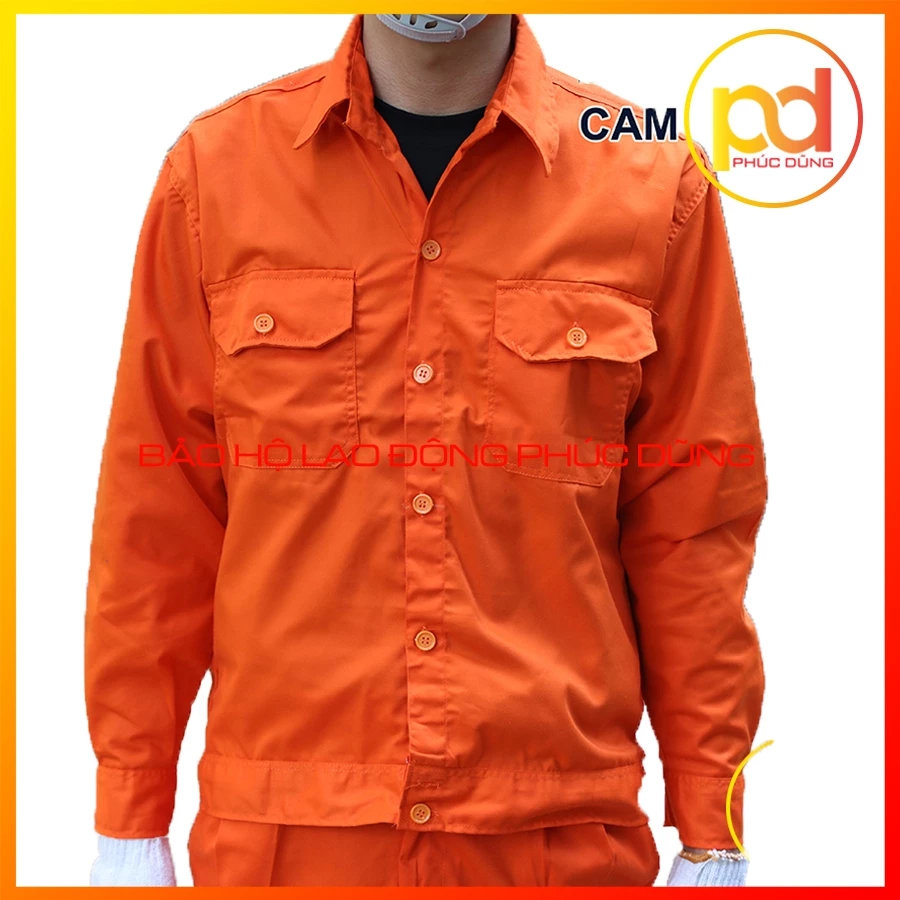Áo bảo hộ lao động nam công nhân dài tay - chất Vải Cotton Thoáng Mát Thấm Hút Mồ Hôi Co Giãn đủ màu sắc