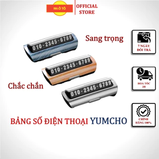 Bảng số điện thoại ô tô loại 1 YUMCHO new 2024 chính hãng Mr Ô Tô, bảng ghi số điện thoại để taplo xe ô tô.