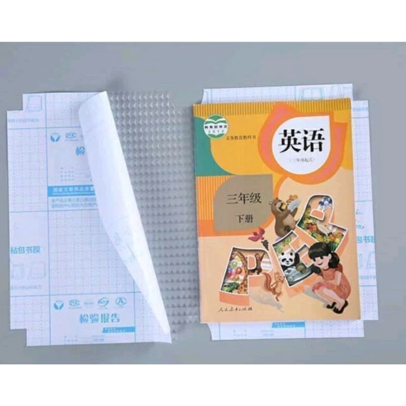 Set 10 Tờ Decal 3D Tự Dính Bọc Sách Vở Học Sinh Trong Suốt Nhiều Size 25x34,30x43,34x47cm