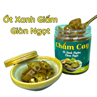 Ớt Xanh Ngâm Giấm Giòn Ngọt 250gr - Đồ Chua - Chấm Cay Food Việt Nam