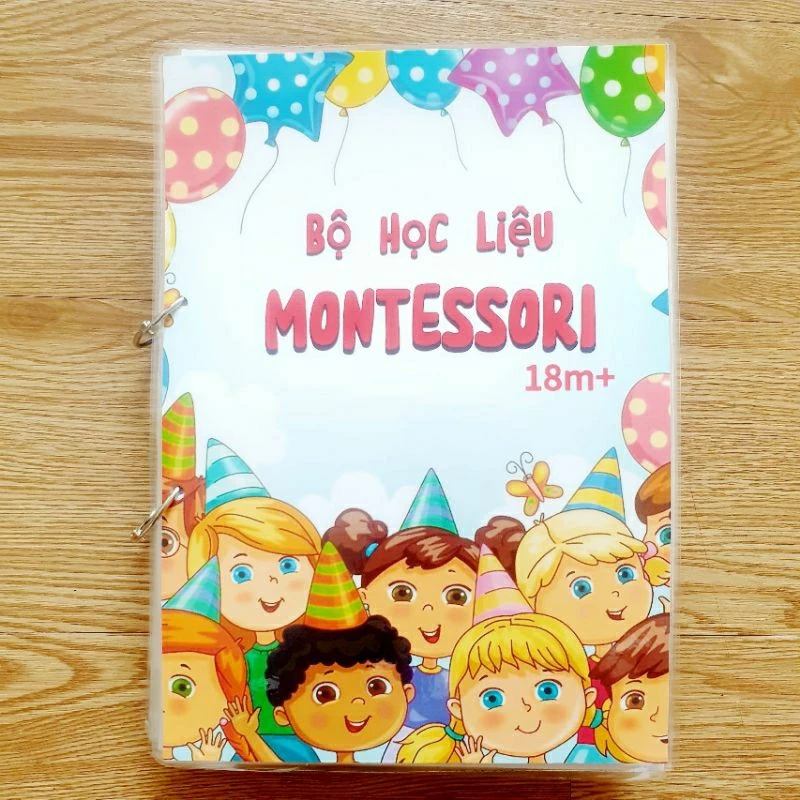 Bộ học liệu montessori 20 trang tổng hợp cho bé từ 15 tháng
