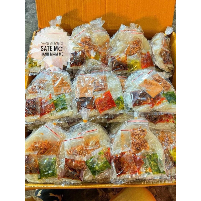 bánh tráng ps sate mỡ hành me