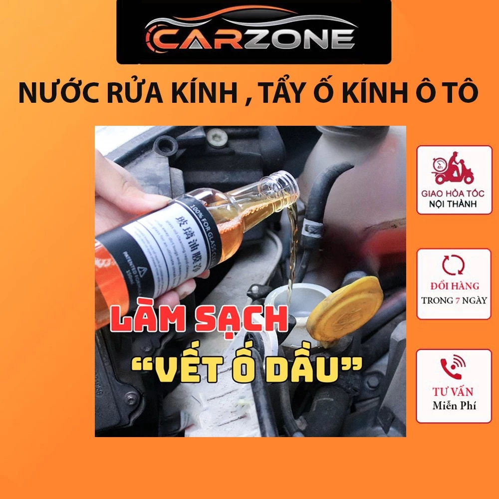 Nước Rửa Kính Ô Tô, Dung Dịch Làm Sạch Ố Kính Ô Tô Chuyên Dụng, Làm Sạch Màng Dầu – 150ml