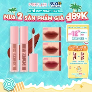 PINKFLASH #PinkSweetie Velvet Matte Lip Clay  Son kem dưỡng môi có sắc tố cao cho đôi môi & má 30g