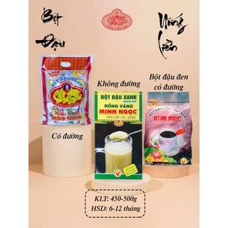 Bột Đậu Xanh NGUYÊN CHẤT Rồng Vàng Minh Ngọc (Có Đường/Không Đường) 500g