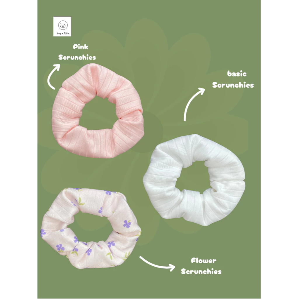 [Quà Tặng Hug Little]  Bộ Ngủ Baby Tee Xanh Nhạt Và Dây Buộc Tóc