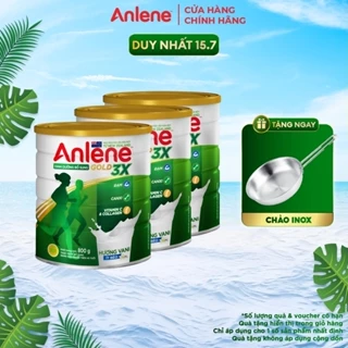 Combo 3 lon Sữa Bột Anlene Gold Movepro Hương Vanilla 800g/lon