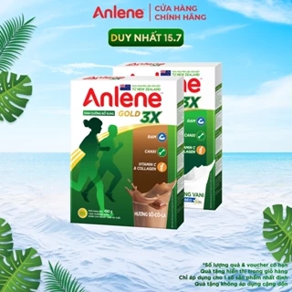 Combo 2 hộp Sữa bột Anlene Gold Movepro Hộp chocolate + Vani (440g/hộp)