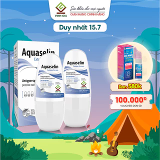 Lăn Nách Nam Aquaselin Extreme, Khử Mùi 72H , Không Gây Ố Vàng Áo 50ml (Mua 2 Tặng 1 Xịt Rửa Mũi)