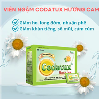 ✅ Kẹo ngậm Codatux Hương cam - Hộp 200 viên - Hỗ trợ giảm ho, long đàm, dùng được cho người tiểu đường, người ăn kiêng