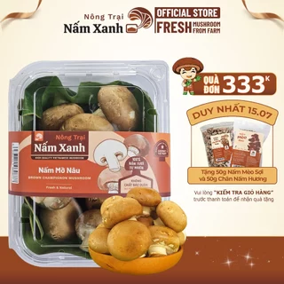 [HCM] Nấm Mỡ Nâu Tươi 200gr 600gr 1kg Loại Ngon Sạch - Nông Trại Nấm Xanh