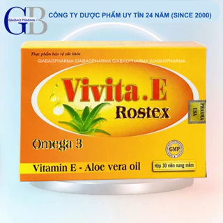 Viên uống đẹp da Vitamin E bổ sung vitamin e, chống lão hóa, làm sáng da, giảm sạm nám,hô trợ nội tiết tố nữ (Hộp 30 viê