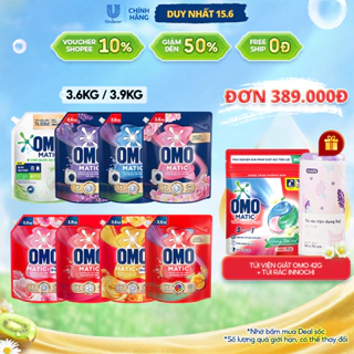 Nước giặt OMO Matic 3,6kg/3.9kg/ 4.1kg (Túi)