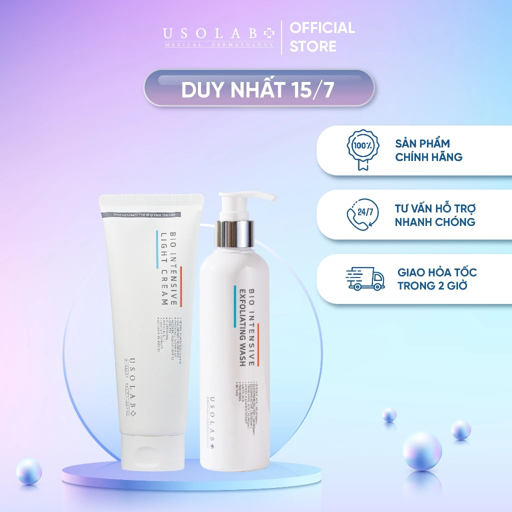 Bộ dưỡng trắng da tại nhà cao cấp Bio Intensive USOLAB 250ml