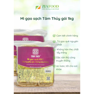 Mì gạo sạch TÂM THUỶ Bắc Giang nguyên liệu sạch hữu cơ, nước tinh khiết, bao bì thân thiện 1kg