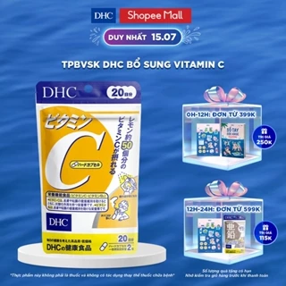 TPBVSK DHC VITAMIN C HARD CAPSULE 20 & 60 Ngày (Viên uống bổ sung vitamin C hỗ trợ sáng da, mờ thâm tăng cường đề kháng)