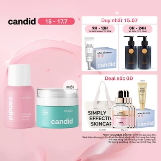 Bộ Sản Phẩm Tái Tạo Và Phục Hồi Làn Da Candid Retinol 0.5% 30ml & Kem Dưỡng B5 Cica 50ml