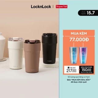 Bình giữ nhiệt LocknLock Metro Cafe Tumbler 500ml bằng thép không gỉ 304 phủ sứ LHC4357