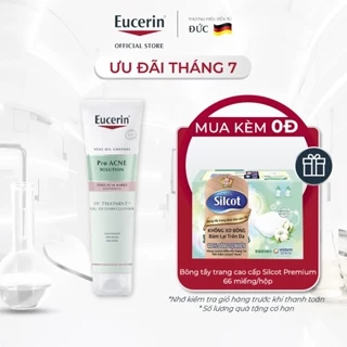 Gel rửa mặt cho da mụn Eucerin 3X Treatment Gel To Foam Cleanser 150ml