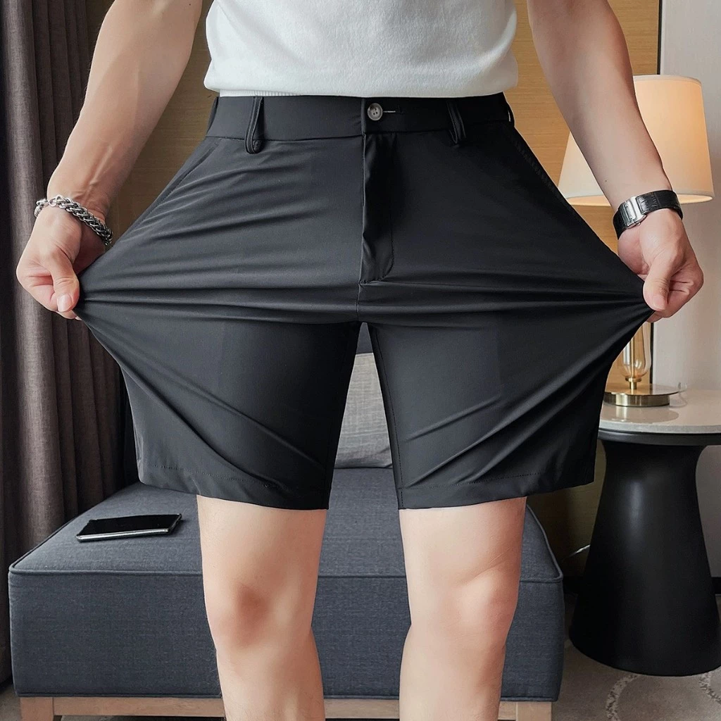 Quần short âu chuẩn Men sang trọng đơn giãn tự tin vải đẹp giá rẻ 4 màu QUẦN TÂY SHORT X3 QSTN