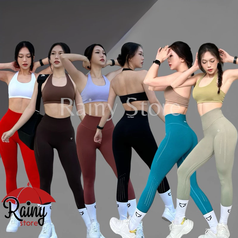 [ TOMTIGER Leggings - Dệt Kim ] TOMTIGER SWEAT Legging Quần Dài Tập Gym, Yoga Không Chun Mông Cao Cấp - Rainy Store
