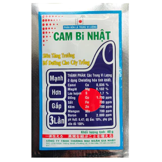 Phân bón lá bổ sung trung vi lượng Cam bi nhật  siêu tăng trưởng bổ dưỡngcho cây trồng gói 40g