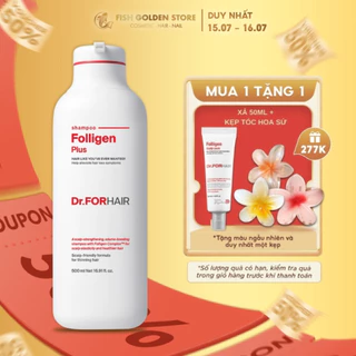 Dầu gội hỗ trợ mọc tóc giảm rụng tóc sạch gàu Dr.FORHAIR Folligen Plus Shampoo 500ml