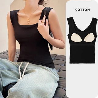 A010 Áo ba lỗ, áo 2 dây, áo tanktop, áo croptop chất liệu cotton co giãn, thoáng mát, trẻ trung năng động