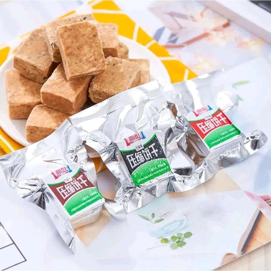 1KG Lương Khô Mini Lila Mix Đủ Vị , Lương Khô Nén Tiện Lợi Thơm Ngon