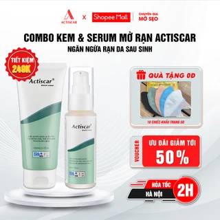 Combo Kem Rạn Da Actiscar Stretch 100ml và Serum Rạn Da 30ml