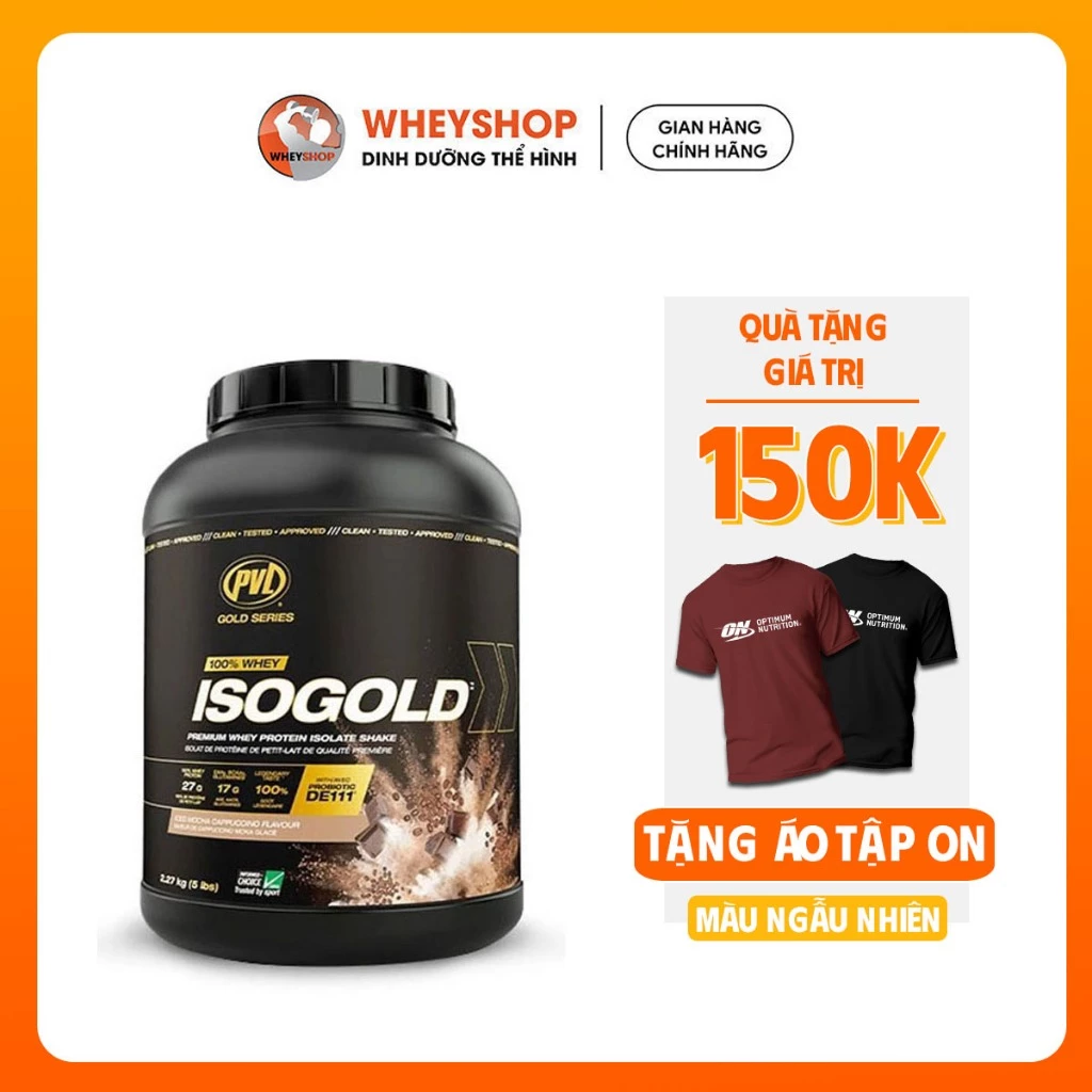 Sữa bột đạm protein PVL ISO GOLD 5lbs (2.3kg) - WHEYSHOP VN