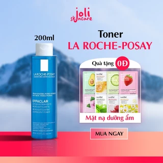 Nước Hoa Hồng La Roche Posay Effaclar Toner 200ml cho da dầu mụn nhạy cảm, giúp giảm mụn, mờ thâm.