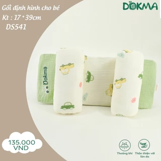 Dokma Gối chống bẹp đầu cho trẻ sơ sinh, gối định hình đầu DS541 (KT: 17x39cm) - LƯU Ý MÔ TẢ