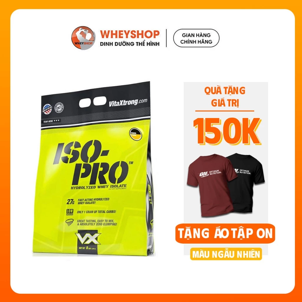 Sữa dinh dưỡng hỗ trợ tăng cơ VitaXtrong ISO Pro 8Lbs (3.6kg) - WHEYSHOP VN